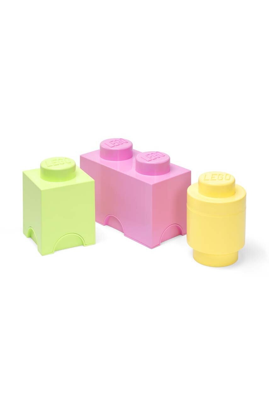 Набір контейнерів для зберігання з кришками Lego 3-pack