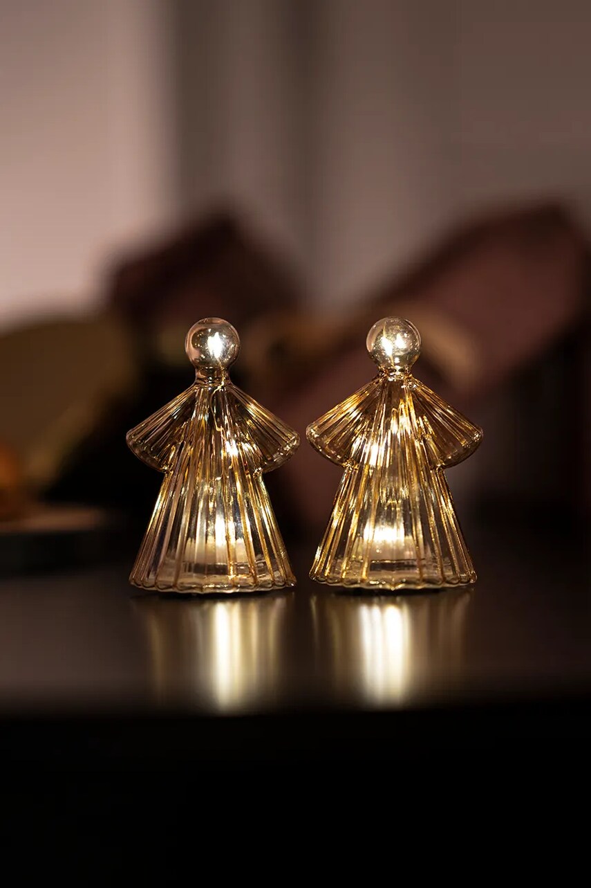 Світлодіодна святкова декорація Sirius Alberte Engel 2-pack колір коричневий