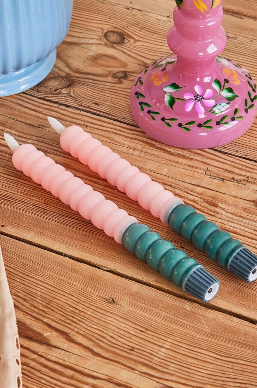 Набір свічок led Rice Soft Pink 2-pack