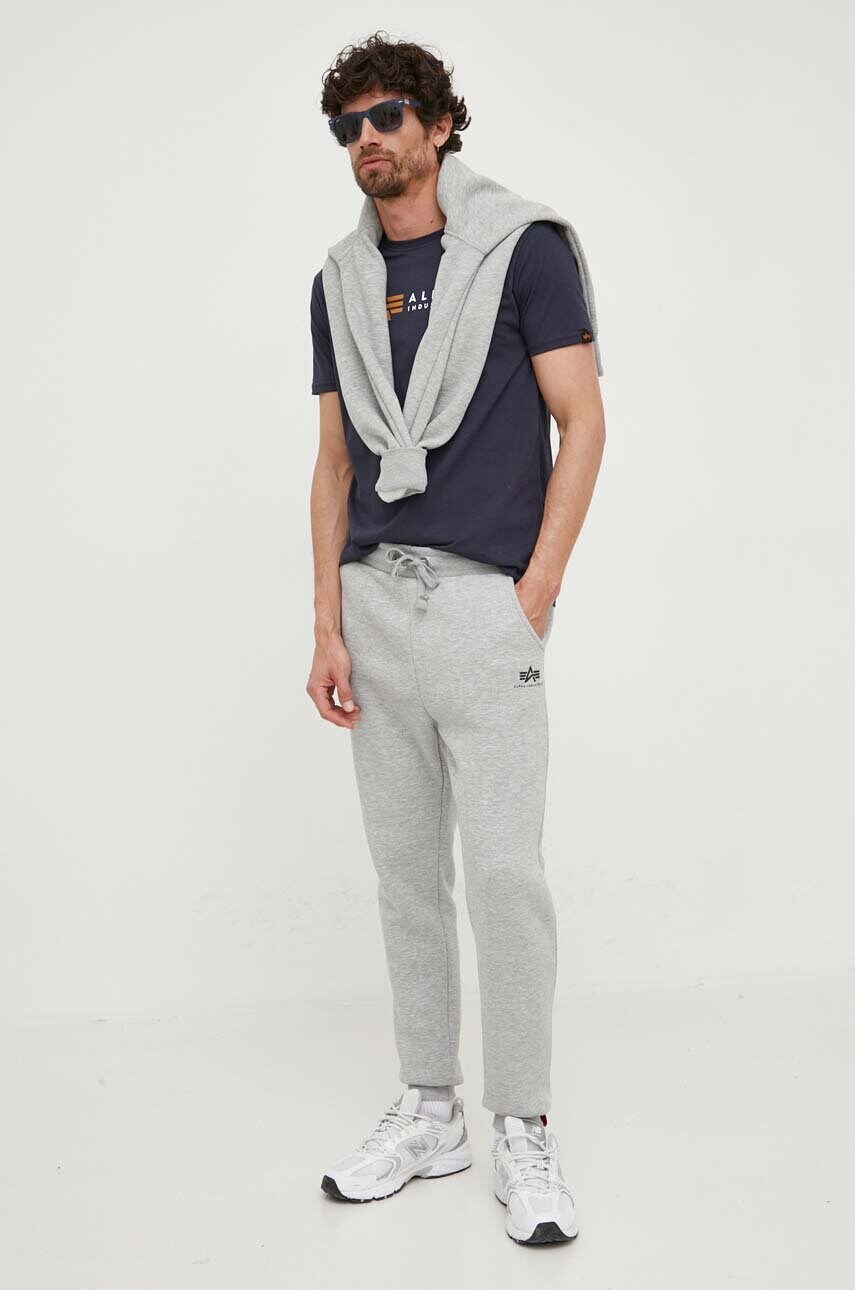 Спортивні штани Alpha Industries Basic Jogger SL колір сірий 116370.17-grey