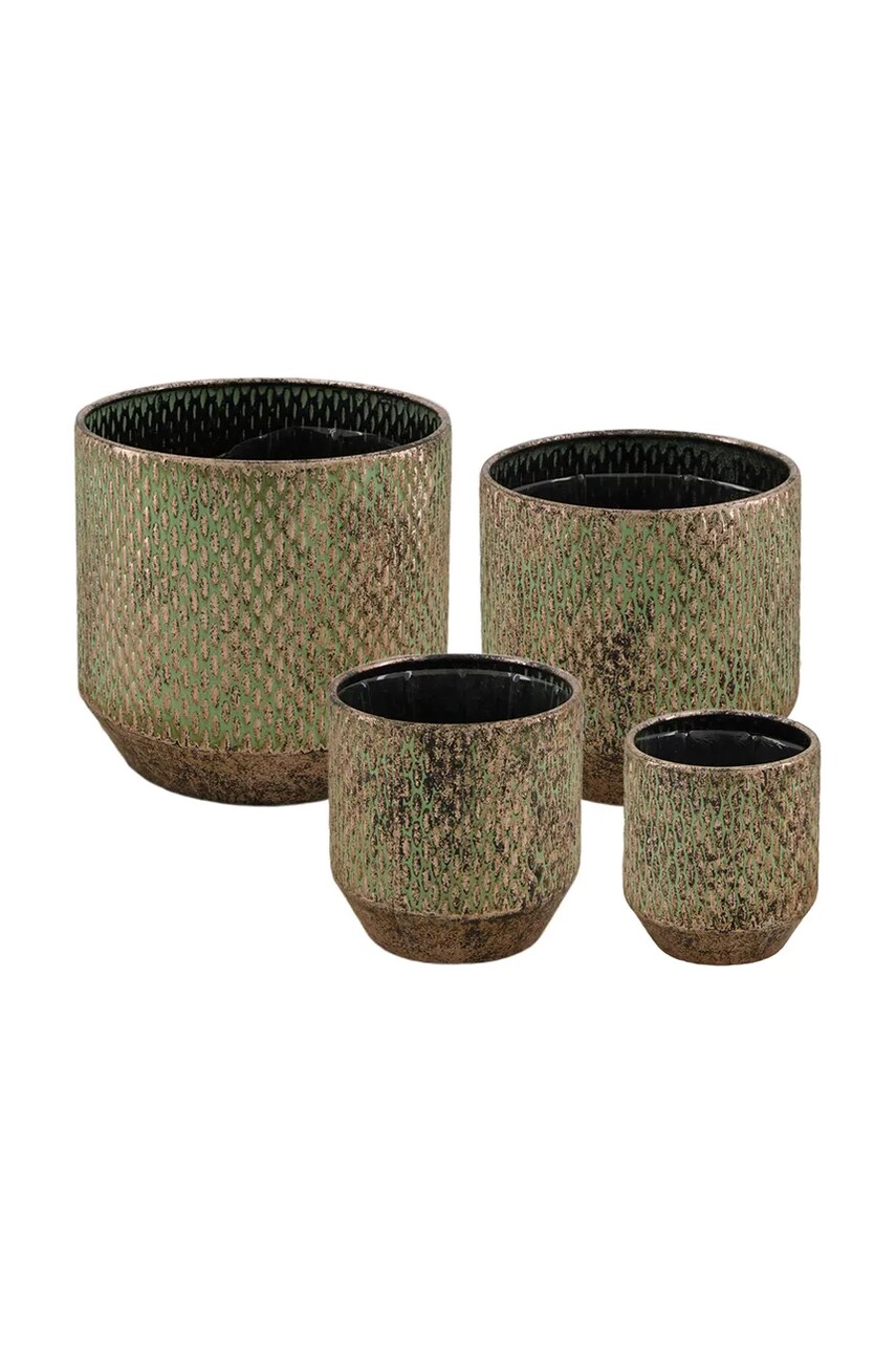 Набір квіткових горщиків home & lifestyle 4-pack колір рожевий