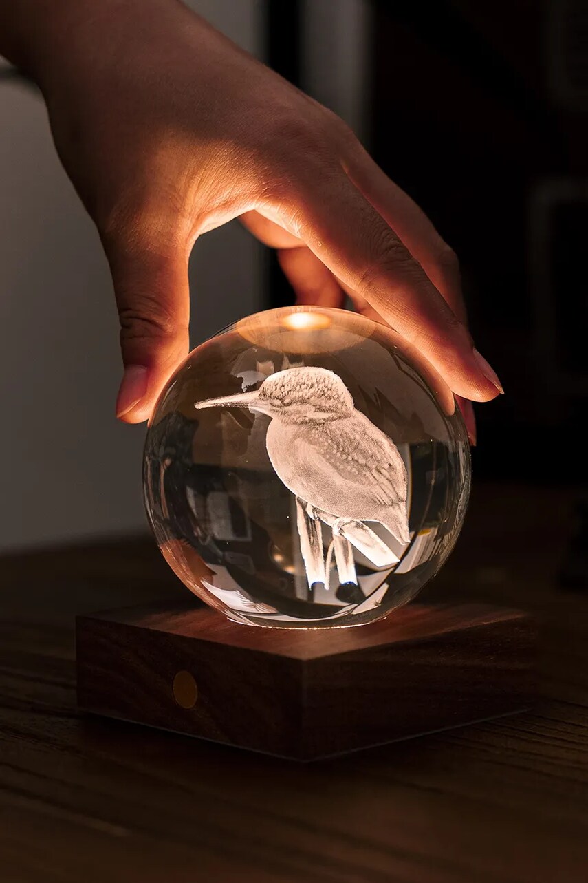 Світлодіодна лампа Gingko Design Amber Crystal Light