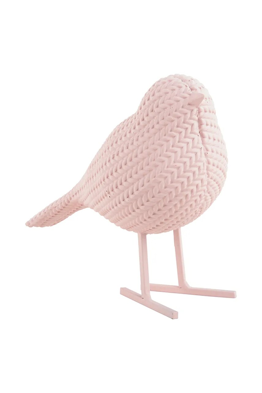 Декоративна фігурка Present Time Statue Knitted Bird Small колір рожевий