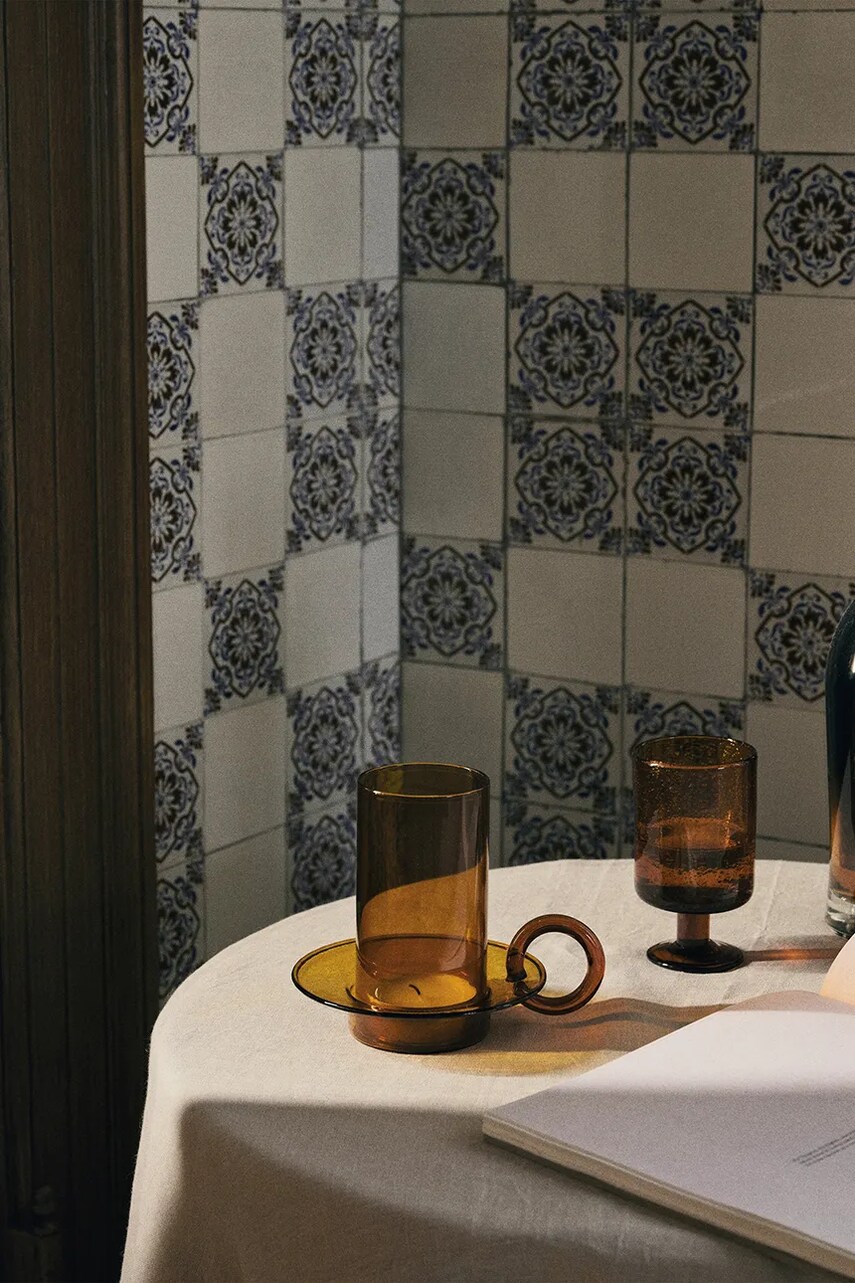 Декоративний свічник ferm LIVING Luce колір жовтий