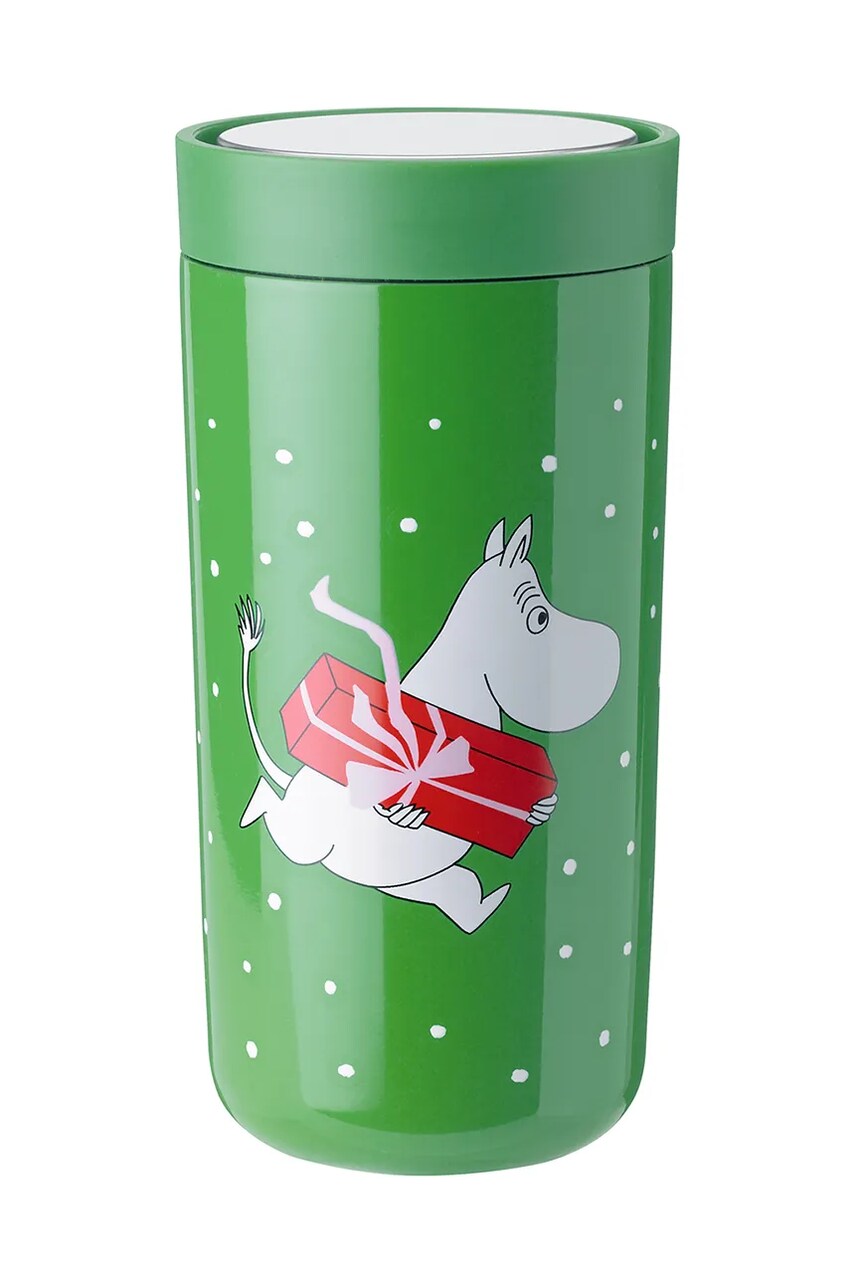 Термокружка Stelton To Go Click x Muminki 0,4 L колір зелений