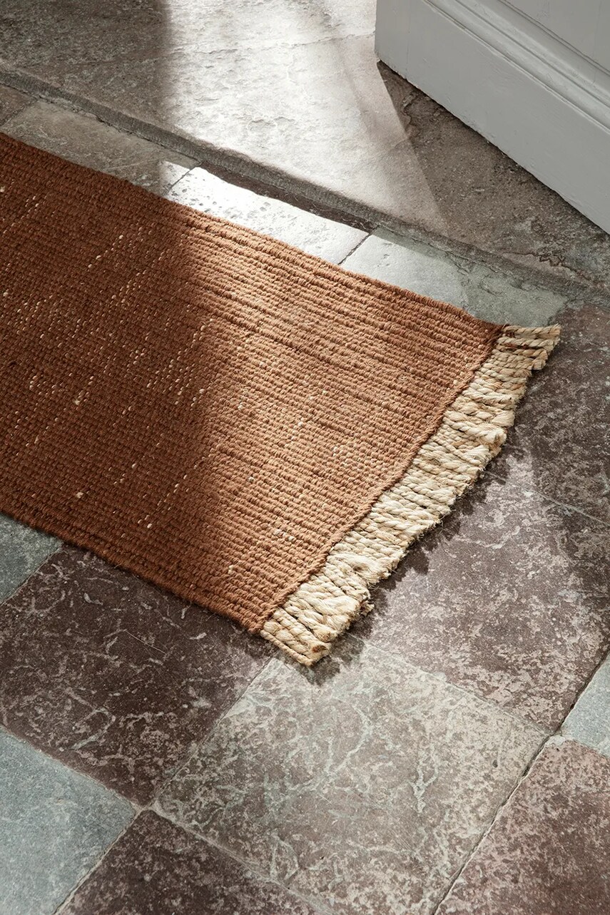 Килимок ferm LIVING Block Mat колір коричневий