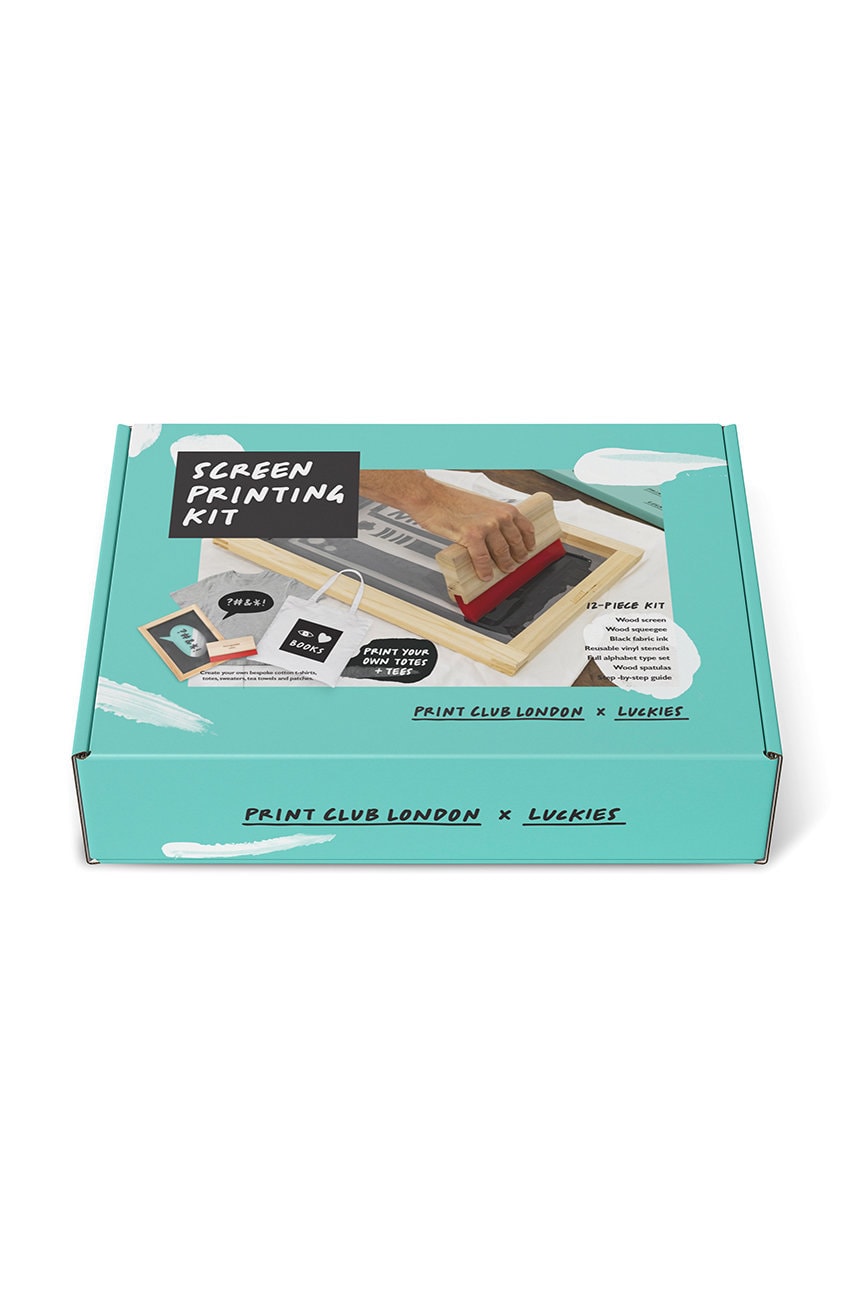 Luckies of London набір для трафаретного друку Screen Printing Kit