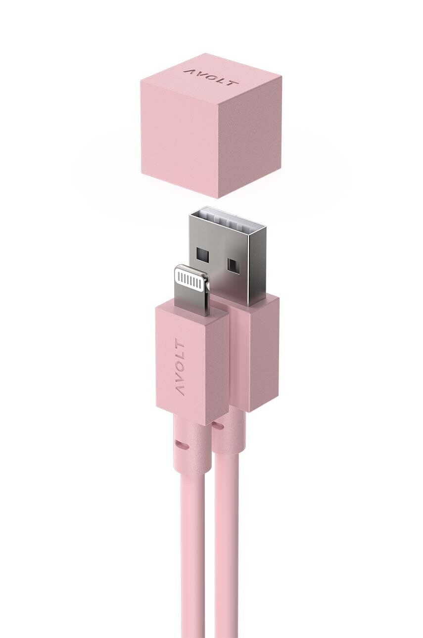 Зарядний usb кабель Avolt Cable 1, USB A to Lightning, 1,8 m