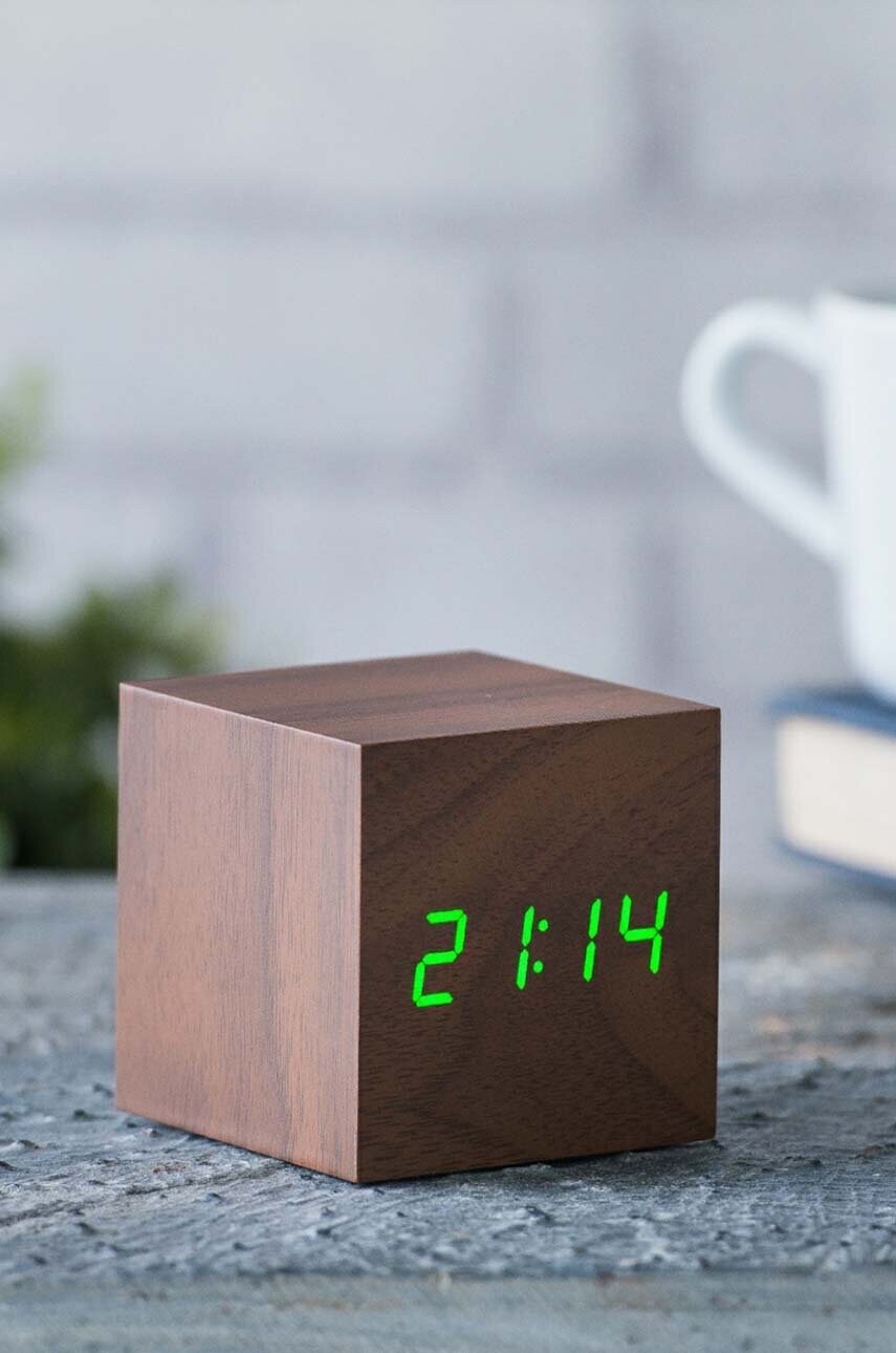Настільний годинник Gingko Design Cube Click Clock