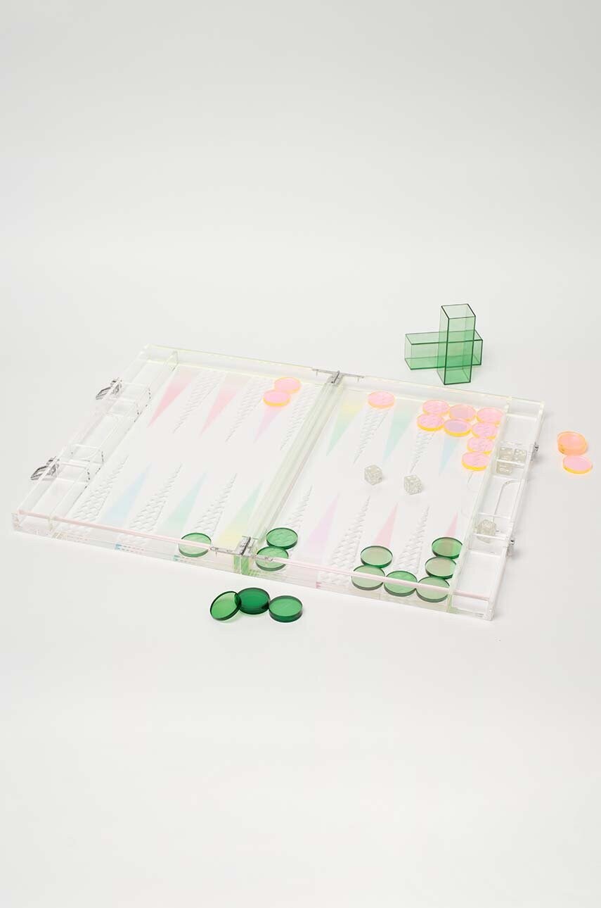 Гра SunnyLife Lucite Backgammon Ombre Sherbert