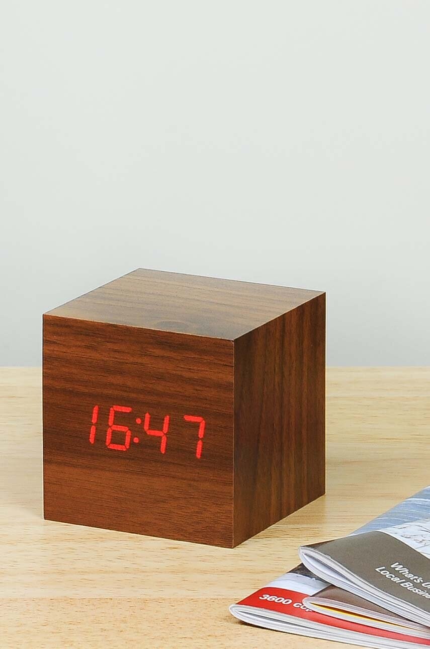 Настільний годинник Gingko Design Cube Click Clock
