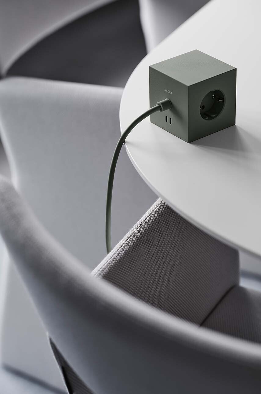 Магнітний зарядний куб Avolt Square 1, 2 x USB, 1,8 m