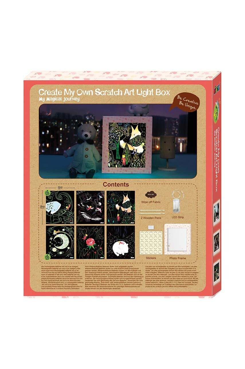 Набір diy - коробка, що світиться Graine Creative Scratch Art Light Box Magic Journey
