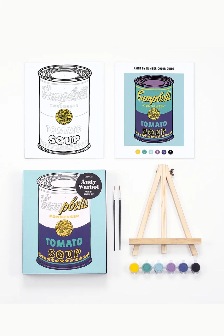 Набір для малювання за номерами Galison Andy Warhol Soup Can
