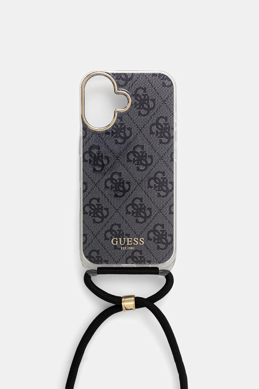 Чохол на телефон Guess iPhone 16 колір чорний