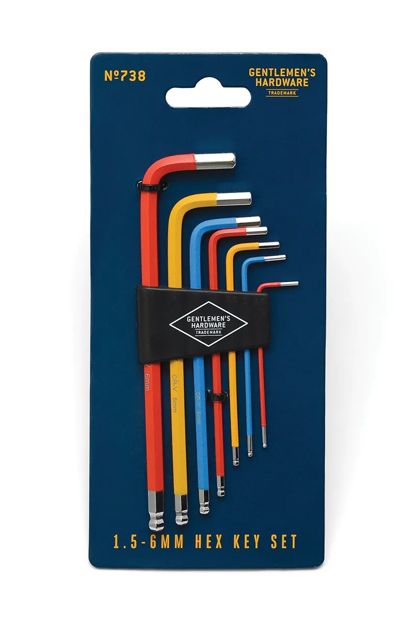 Набір шестигранних ключів Gentlemen's Hardware Hex Key Set 7-pack