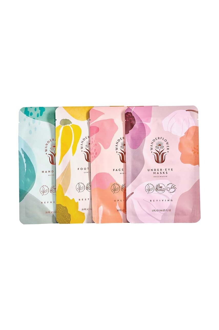 Набір масок Wanderflower Sheet Mask Set 4 шт.