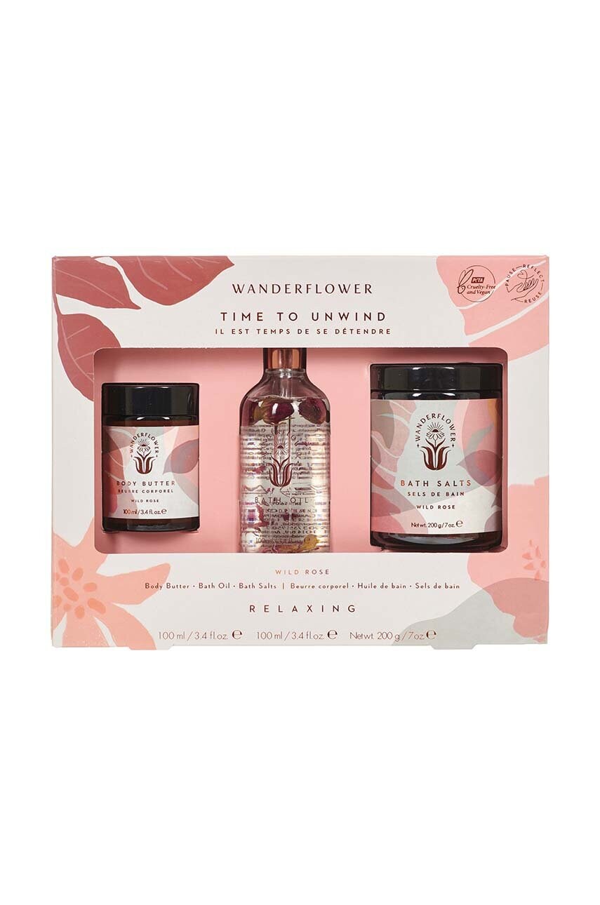 Набір для ванни Wanderflower Time to Unwind Set 3-pack