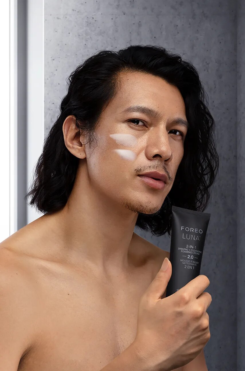 Пінка для вмивання обличчя 2в1 для чоловіків FOREO LUNA™ 2-in-1 Shaving + Cleansing Foaming Cream 100 ml