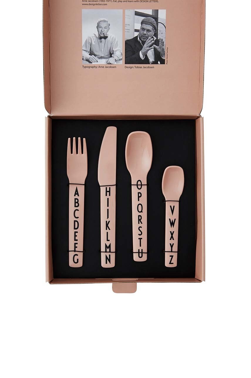 Набір дитячих столових приборів Design Letters Kids cutlery 4-pack
