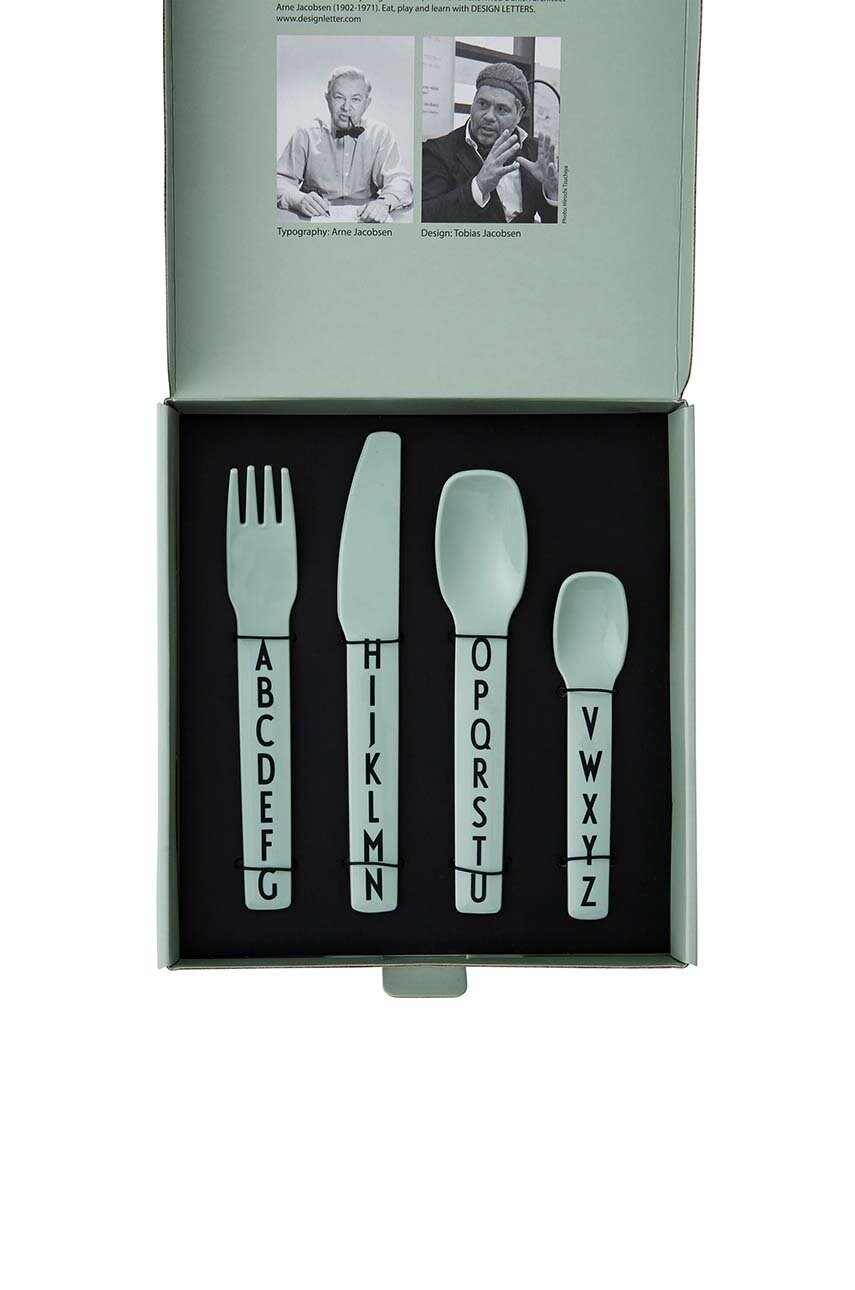 Набір дитячих столових приборів Design Letters Kids cutlery 4-pack