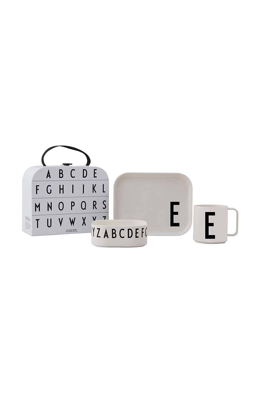 Дитячий набір для сніданку Design Letters Classics in a suitcase E 4-pack