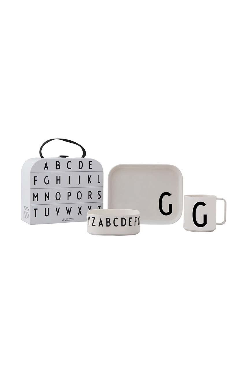 Дитячий набір для сніданку Design Letters Classics in a suitcase G 4-pack