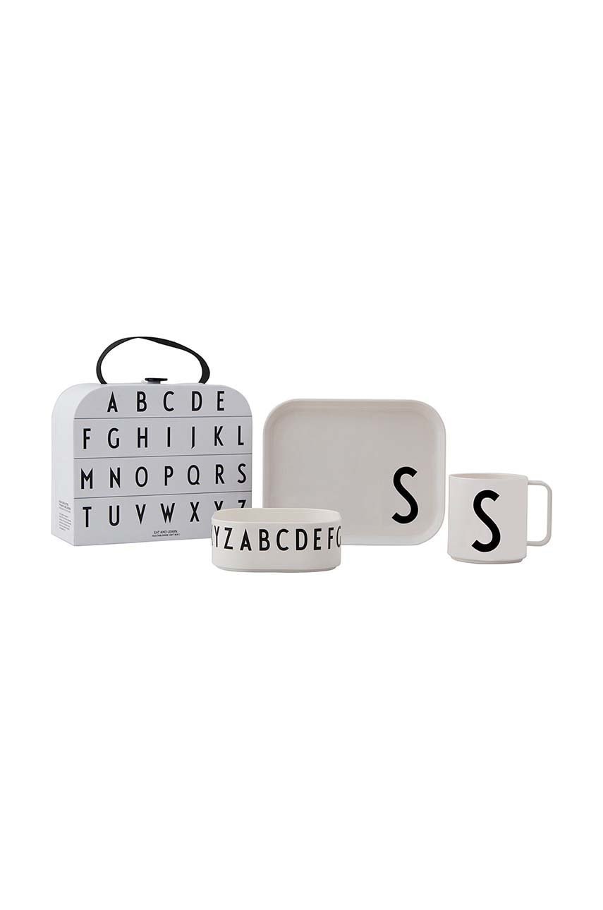 Дитячий набір для сніданку Design Letters Classics in a suitcase S 4-pack