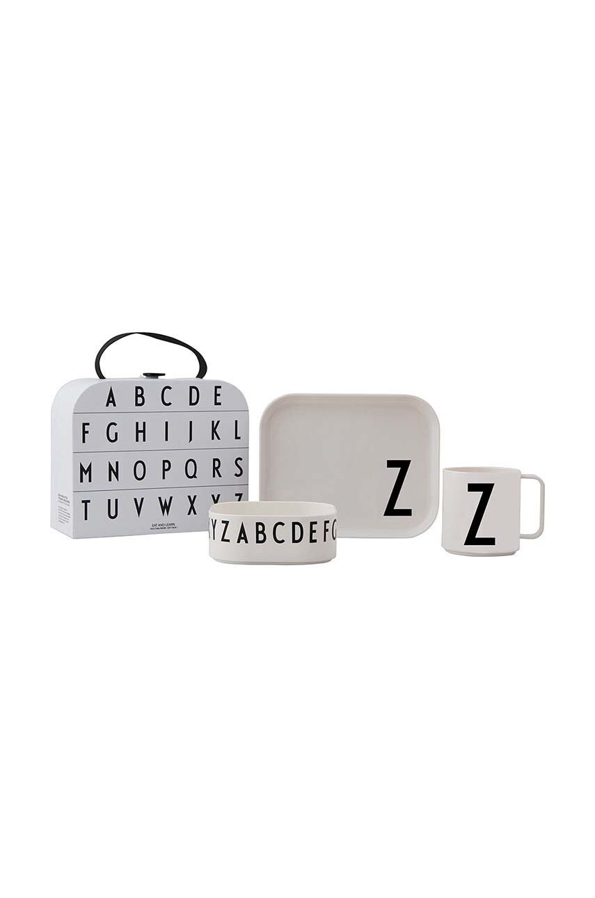 Дитячий набір для сніданку Design Letters Classics in a suitcase Z 4-pack