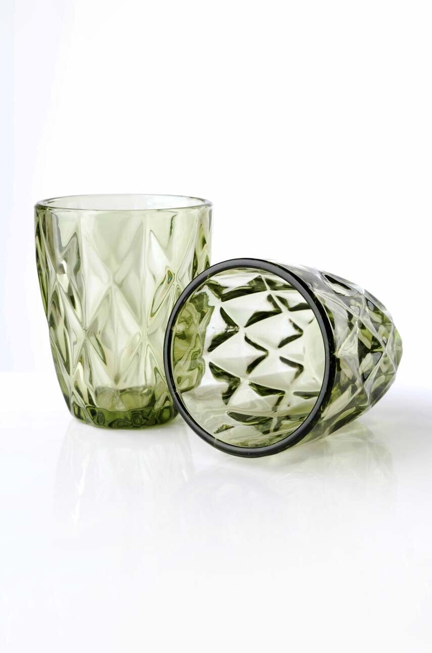 Набір склянок Affek Design Elise Green 250 ml 6-pack