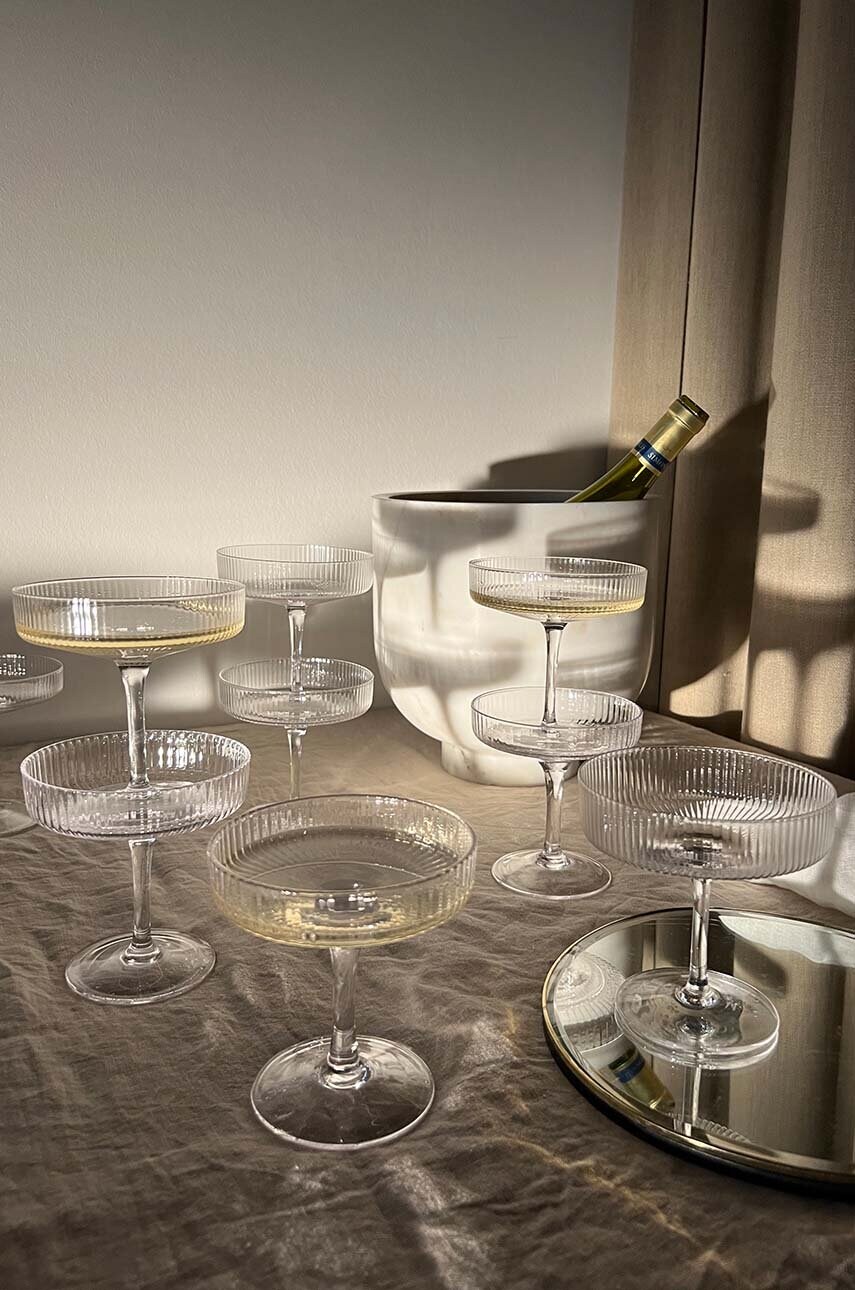 Келих для шампанського ferm LIVING Ripple Champagne 2-pack