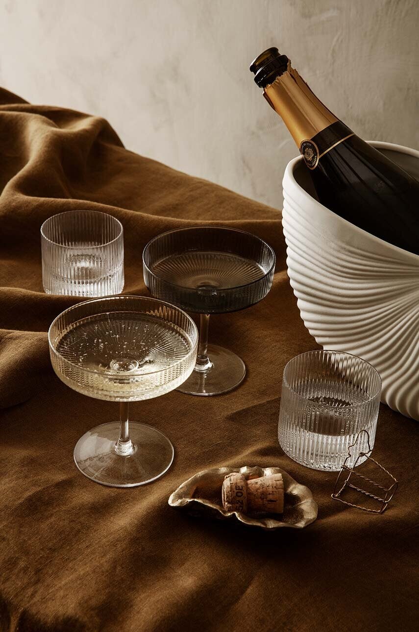 Набір келихів для шампанського ferm LIVING Ripple 2-pack