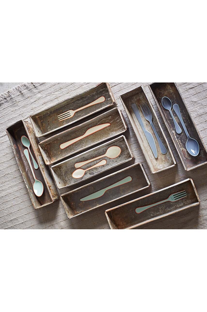Набір столових приладів Madam Stoltz Enamel Cutlery 4-pack