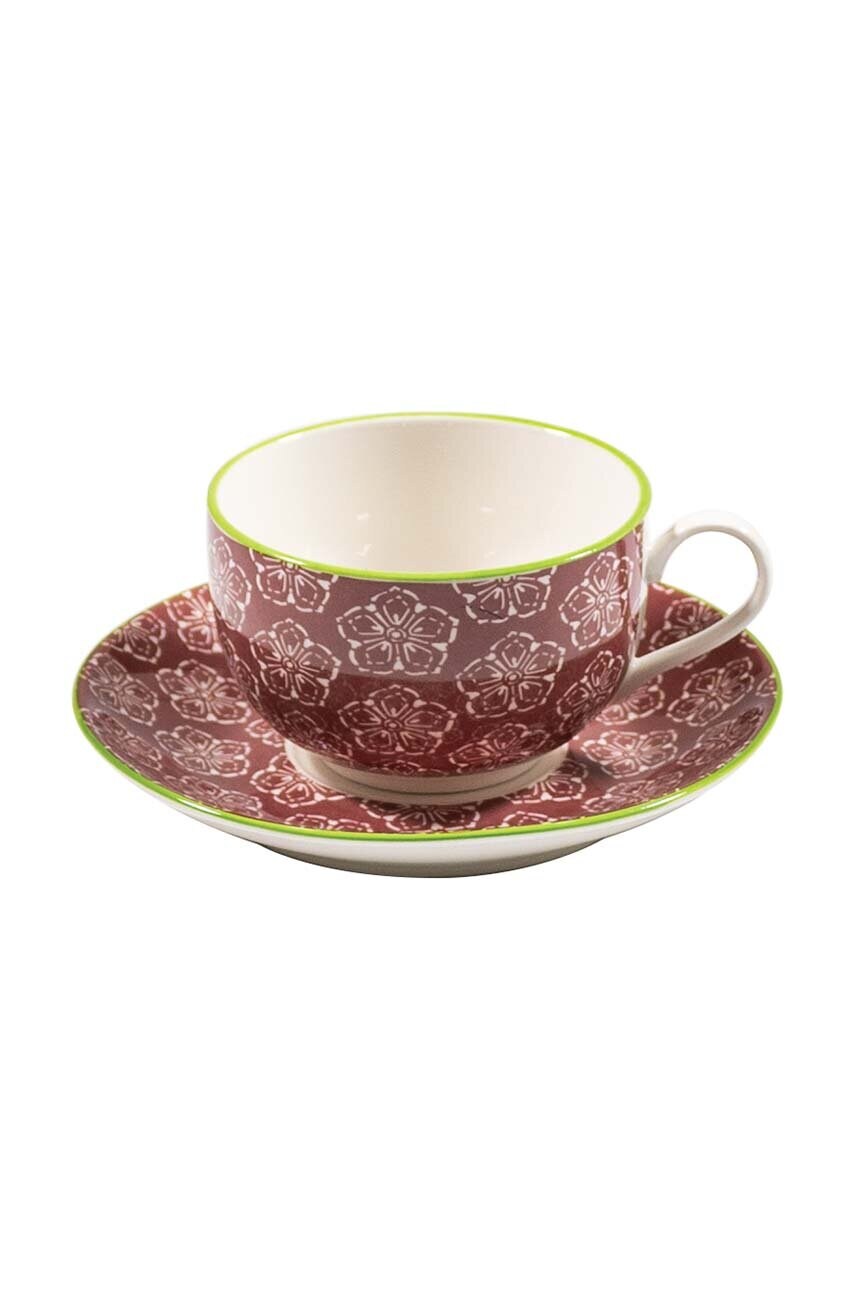 Чашка з блюдцем Zafferano Tue Tea 4-pack