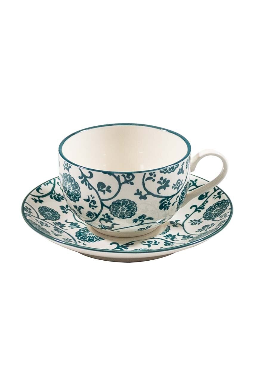 Чашка з блюдцем Zafferano Tue Tea 4-pack