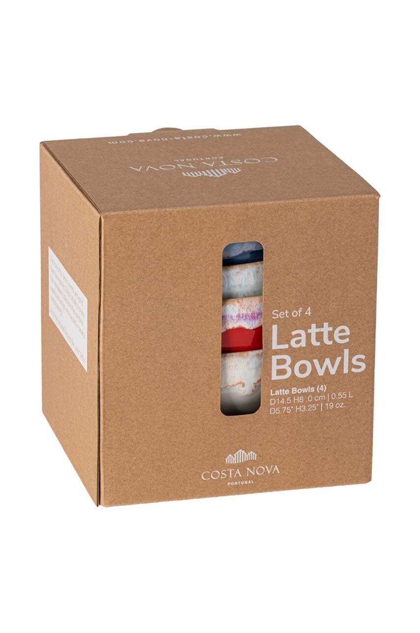 Набір мисок Costa Nova Latte Bowls Set 550 ml 4-pack