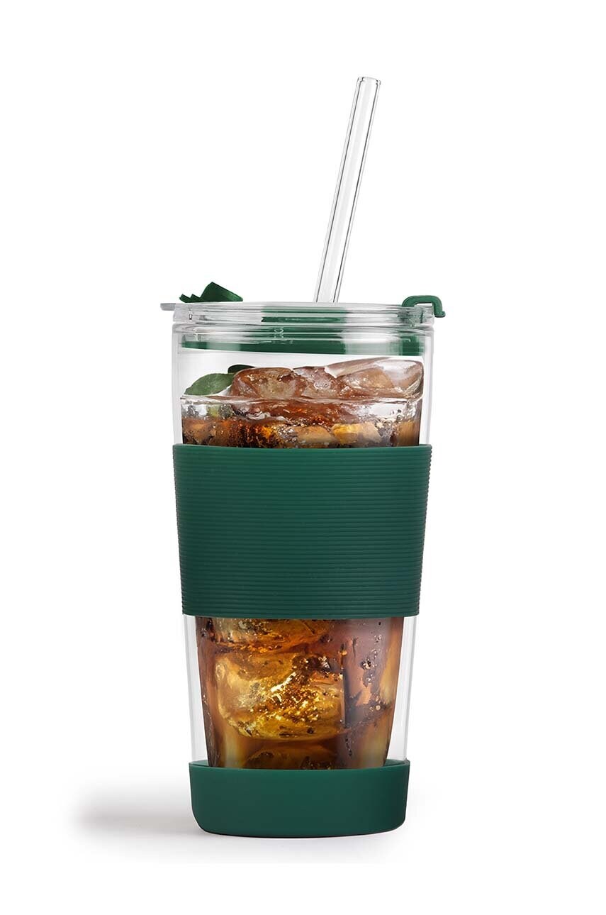 Термокружка з соломинкою Vialli Design Fuori 600 ml