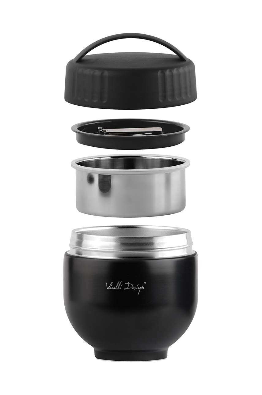 Термос з контейнером і ложкою Vialli Design Fuori 680 ml