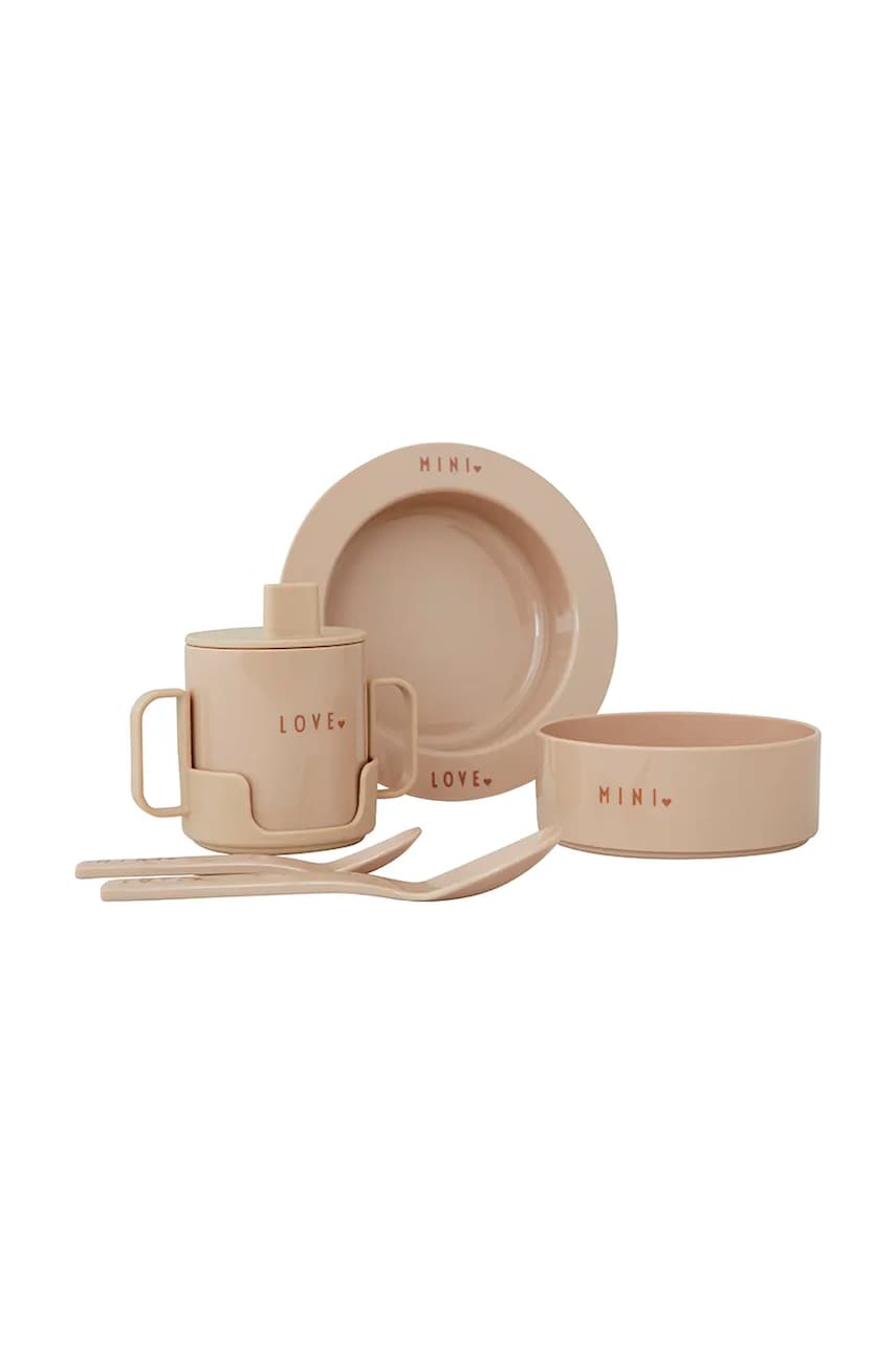 Дитячий набір для сніданку Design Letters Mini Favourite 5-pack