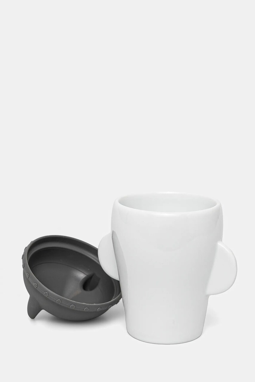 Чашка з кришкою PO: Wiking 200 ml колір білий