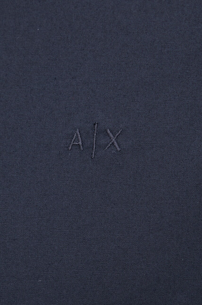 Сорочка Armani Exchange чоловіча колір синій slim класичний комір