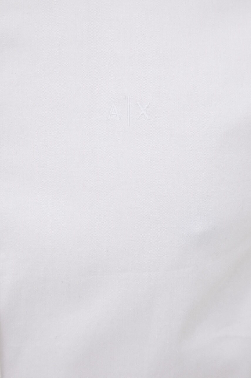 Сорочка Armani Exchange чоловіча колір білий slim класичний комір