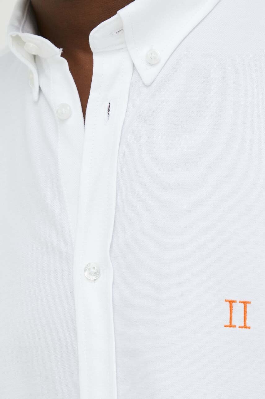 Бавовняна сорочка Les Deux чоловіча колір білий regular комір button-down