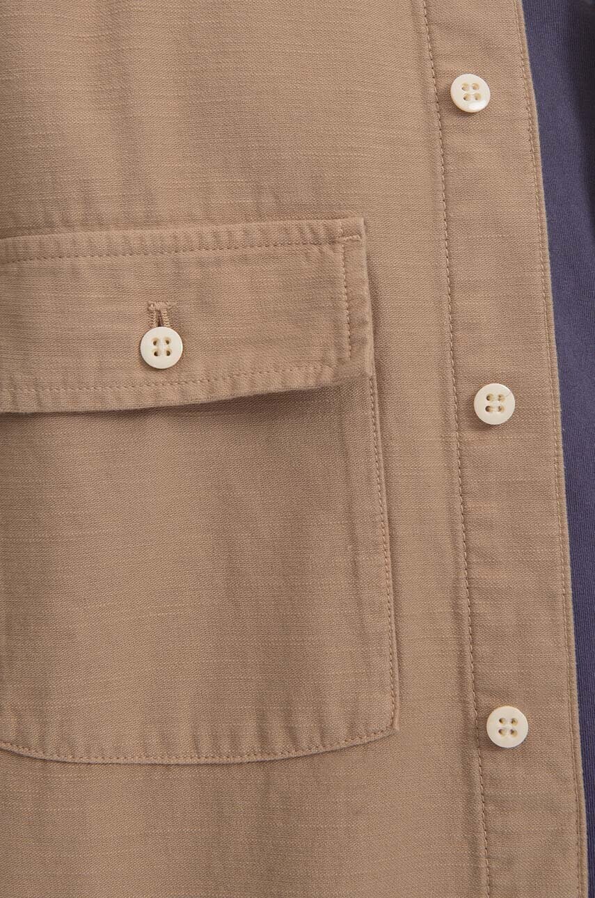 Бавовняна сорочка Stan Ray Cpo Shirt чоловіча колір бежевий relaxed класичний комір SS23018KHA-KHA