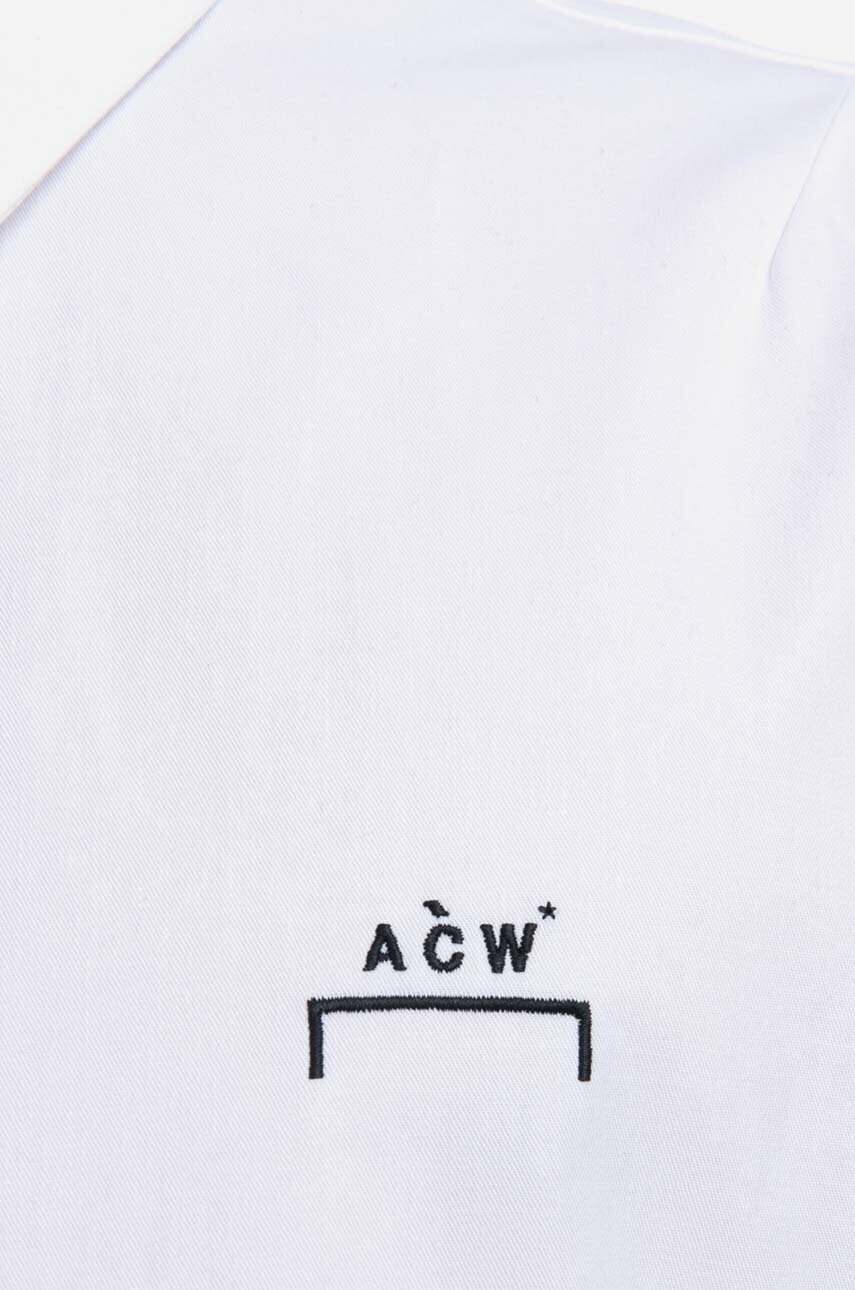 Бавовняна сорочка A-COLD-WALL* Pawson Shirt чоловіча колір білий regular класичний комір ACWMSH078-WHITE