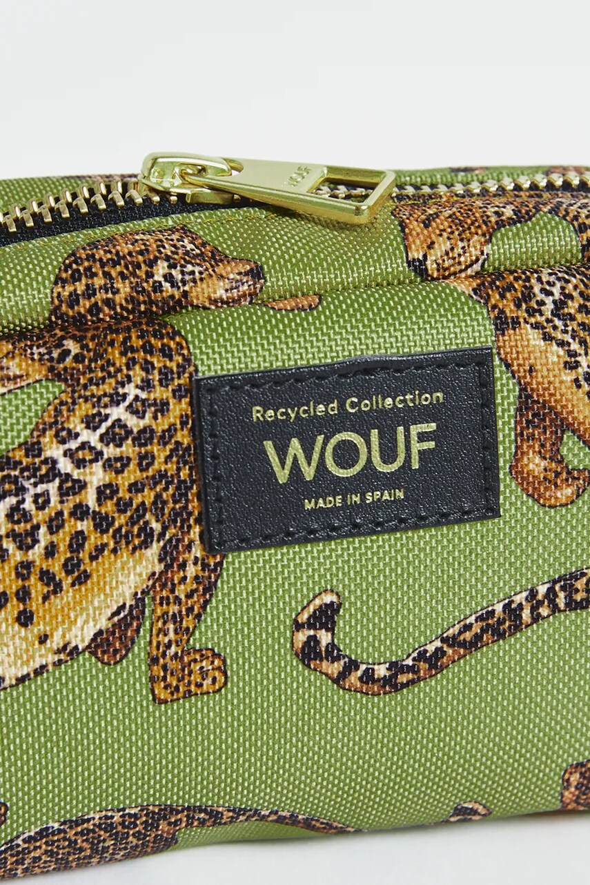 Косметичка WOUF Olive Leopard