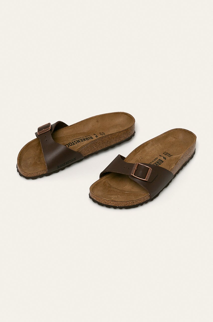 Шльопанці Birkenstock Madrid жіночі колір коричневий 40393