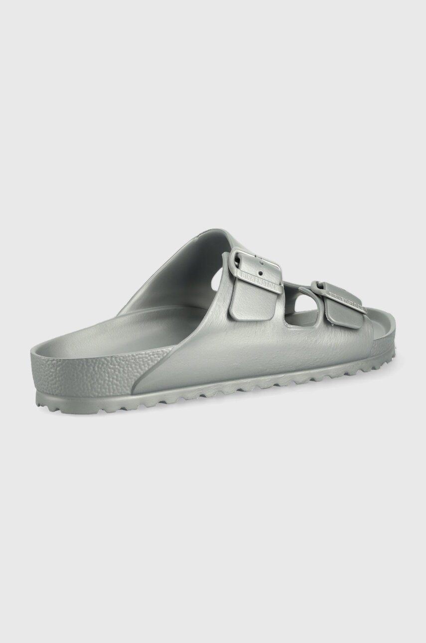 Шльопанці Birkenstock Arizona Eva чоловічі колір срібний Regular Width