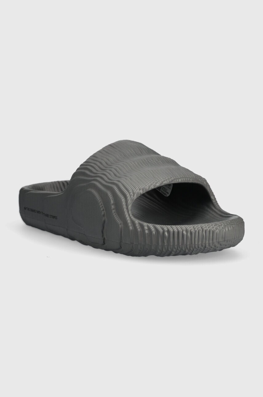 Шльопанці adidas колір сірий HP6522-grey
