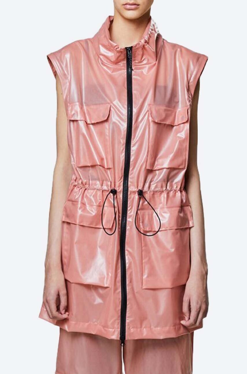 Протидощова парка Rains Zip Off Parka колір рожевий перехідна 1846.SHADOWBLUSH-SHADOW.BLU